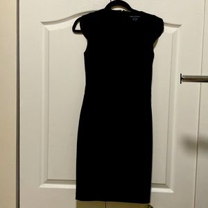 Black fitted French connection dress